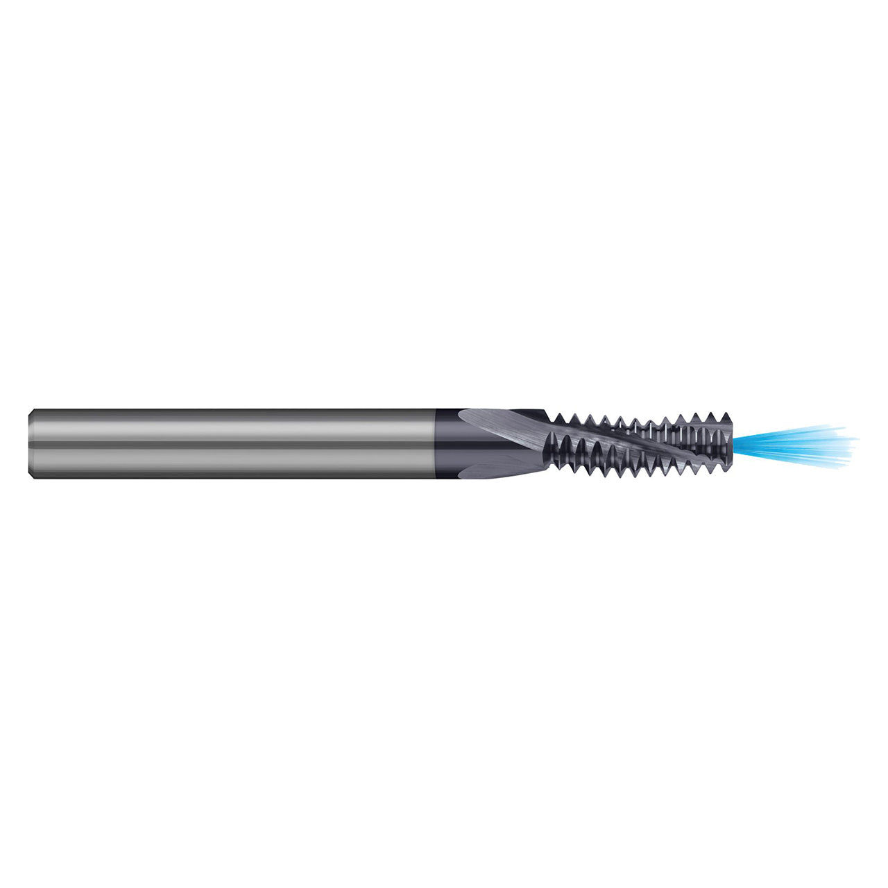 Harvey Tool 17316 | 0.085" Diameter x 1/8" Shank x 0.175" LOC x 1-1/2" OAL 3 Flute Uncoated Helical Flute Thread Mill
