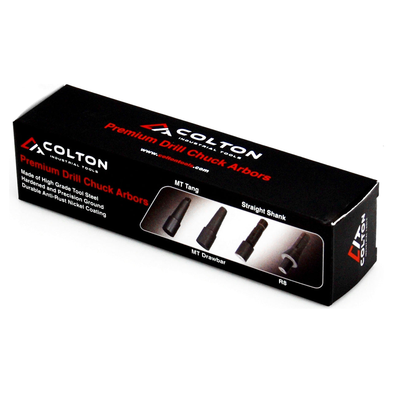 Colton Industrial Tools 49623 | High Precision 1/2" to 6JT Taper Straight Shank Nickel Plated Drill Chuck Arbor