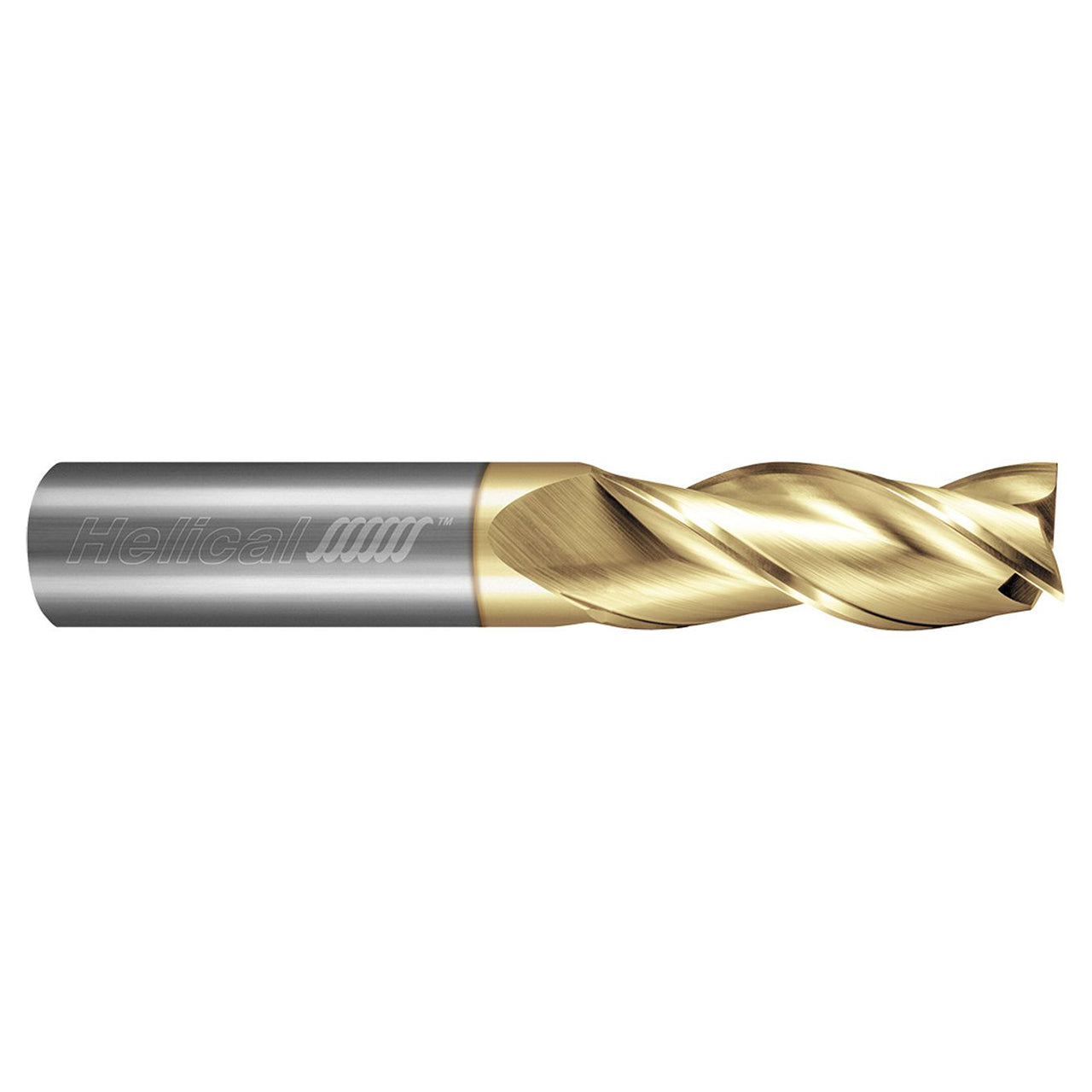 Helical Solutions 88048 | H35AL-3 0.1875" Diameter x 0.1875" Shank x 3.0000" OAL x 1.3750" LOC 3 Flute Zplus Coated Square End Mill