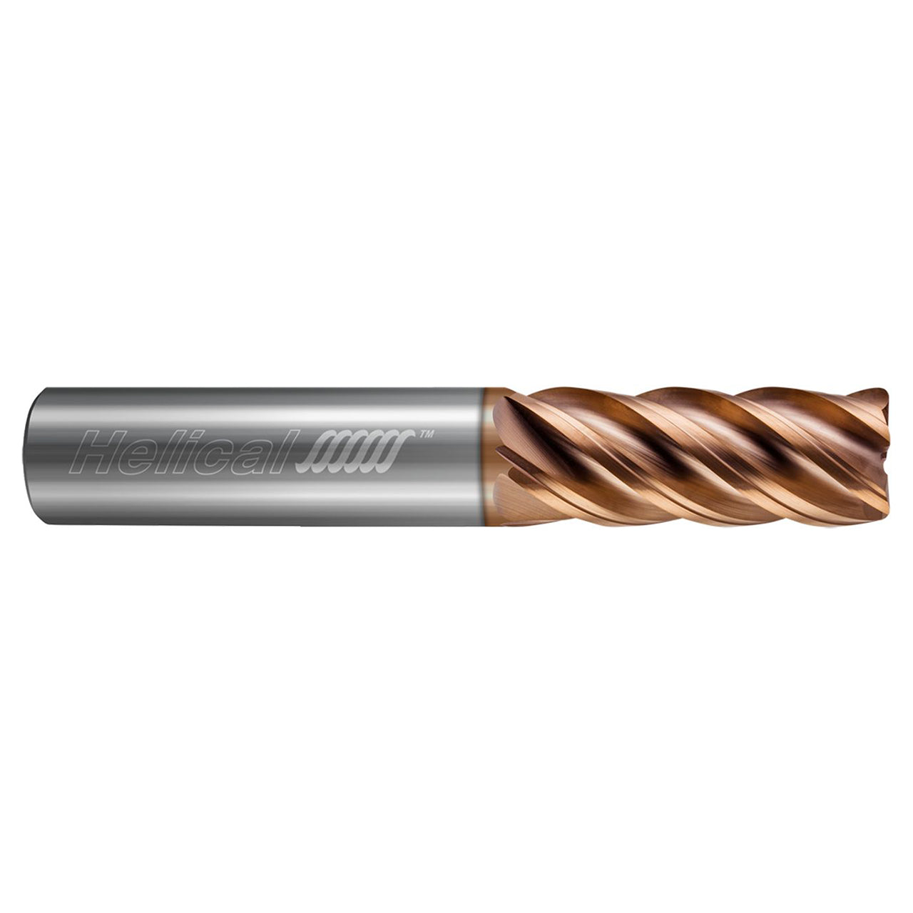 Helical Solutions 88340 | HEV-5 0.3750" Diameter x 0.3750" Shank x 3.0000" OAL x 0.1200" Radius 5 Flute Tplus Coated Corner Radius End Mill