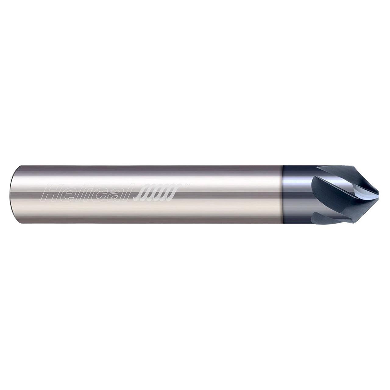 Helical Solutions 88436 | HPCM 0.7500" Diameter x 0.7500" Shank x 3.0000" OAL x 0.2730" LOC 3 Flute Zplus Coated Chamfer Mill