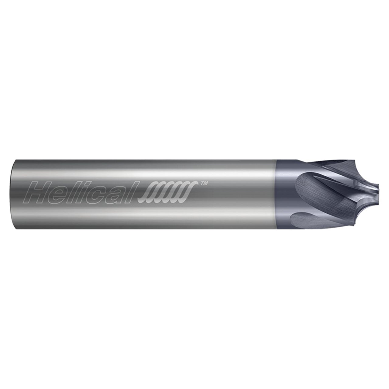 Helical Solutions 88483 | HPCR 0.1875" Diameter x 0.1875" Shank x 2.0000" OAL x 0.0500" Radius 5 Flute Zplus Coated Corner Rounding End Mill