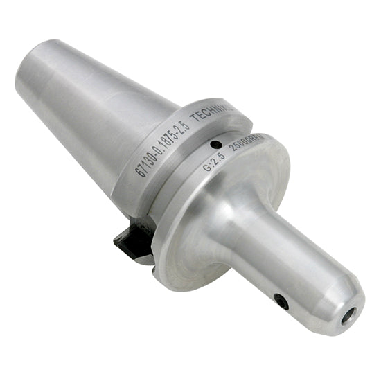 Techniks 25.653.56.250 | BT30 Taper x 0.375" Size x 1.250" Diameter x 2.500" Projection Length x 4.400" OAL Steel DualDRIVE End Mill Holder