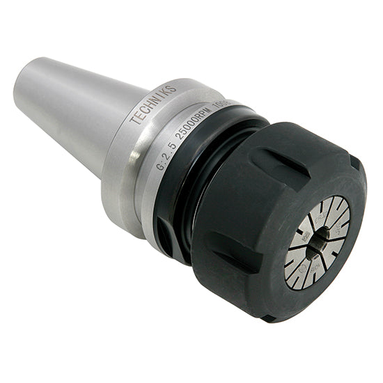 Techniks 16001 | BT30 Taper x 31.75mm Diameter x 46.00mm Shank x 70.00mm Projection Length SYOZ25 Collet Chuck With Nut