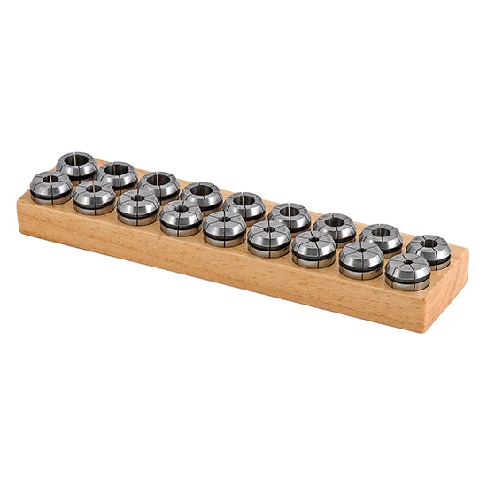Techniks 08325MS | 3.00mm - 16.00mm Capacity x 0.50mm Increment ER25 Bearing steel Sealed Coolant Collet - 27pcs
