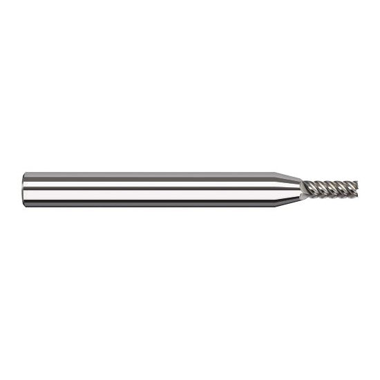 Harvey Tool 948862 | 1/16" Diameter x 1/8" Shank x 0.1860" LOC x 1-1/2" OAL 5FL Uncoated Carbide Single End Mill