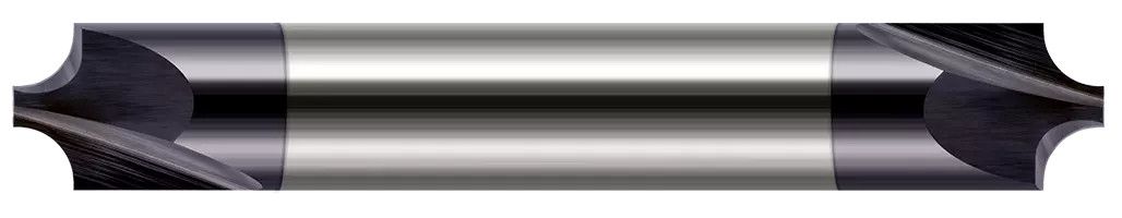 Photograph of a Harvey Tool 793508 | 0.1250" (1/8) Radius x 0.1100" (2.8 mm) Pilot DIA Carbide Corner Rounding End Mill DE, 2 Flutes