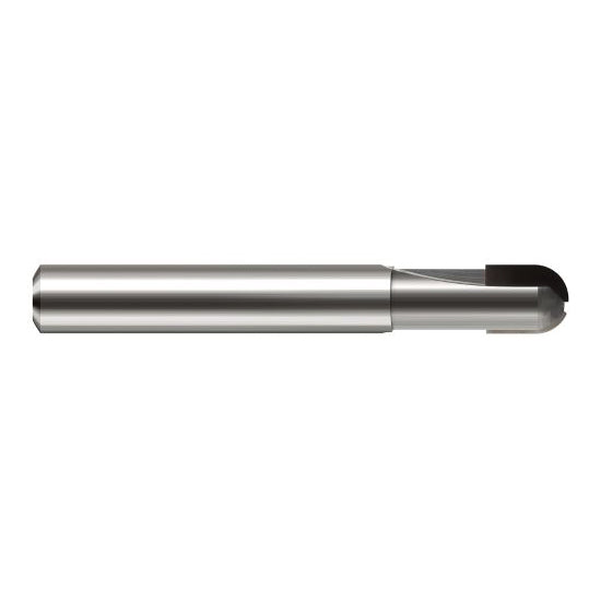 Harvey Tool 12012 | 3/16" Diameter x 3/16" Shank x 1/4" LOC x 2" OAL 2FL PCD Coated Carbide Ball End Mill