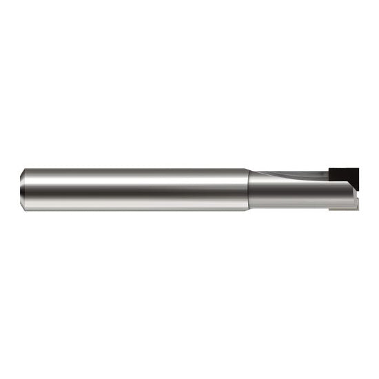 Harvey Tool 12148 | 3/4" Diameter x 3/4" Shank x 3/8" LOC x 4" OAL 2FL PCD Coated Carbide Single End Mill for Diamond Tooling