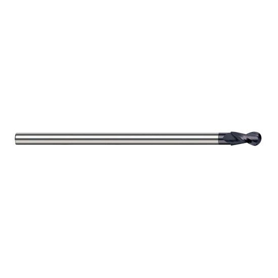Harvey Tool 24708-C3 | 1/8" Diameter x 0.1870" LOC x Shank x 2-1/2" OAL AlTiN Coated Carbide Miniature Ball Deburring End Mill