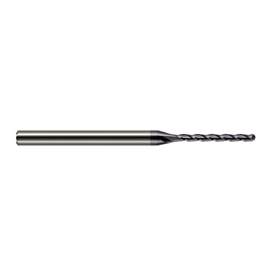 Harvey Tool 36062-C3 | 1/16" Diameter x 0.9500" LOC x 1/8" Shank x 2-1/2" OAL AlTiN Coated Carbide Miniature Ball Deburring End Mill