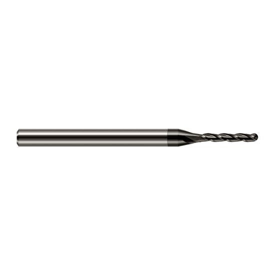 Harvey Tool 12835-C4 | 0.0350" Diameter x 0.1750" LOC x 1/8" Shank x 2-1/2" OAL Amorphous Diamond Coated Carbide Miniature Ball Deburring End Mill