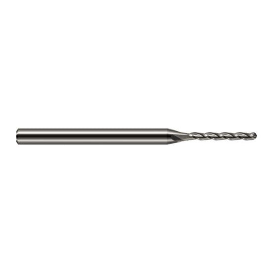 Harvey Tool 12885 | 0.0850" Diameter x 0.7500" LOC x 1/8" Shank x 2-1/2" OAL Uncoated Carbide Miniature Ball Deburring End Mill