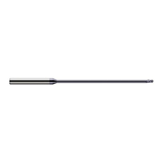 Harvey Tool 922762-C3 | 1/16" Diameter x 0.0930" LOC x 1/8" Shank x 3" OAL AlTiN Coated Carbide Miniature Ball Deburring End Mill