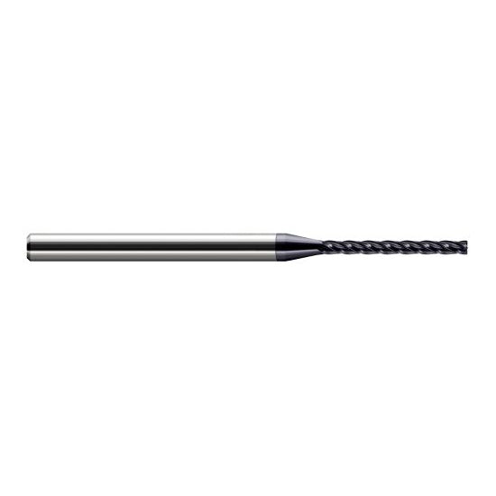 Harvey Tool 870562-C3 | 1/16" Diameter x 1/8" Shank x 5/8" LOC x 2-1/2" OAL 0.0050" Radius AlTiN Coated Carbide Corner Radius End Mill