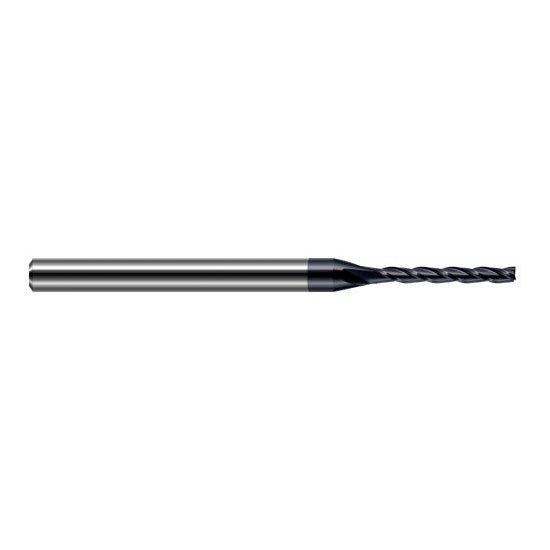 Harvey Tool 12799-C3 | 0.1000" Diameter x 1/8" Shank x 3/4" LOC x 2-1/2" OAL 3FL AlTiN Coated Carbide Square End Mill