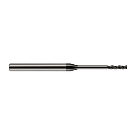 Harvey Tool 10100 | 0.1000" Diameter x 1/8" Shank x 3/4" LOC x 2-1/2" OAL 3FL Amorphous Diamond Coated Carbide Square End Mill