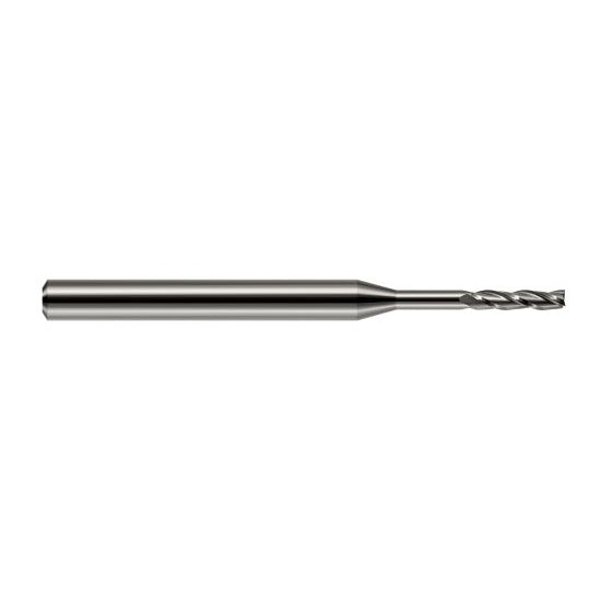 Harvey Tool 876631 | 1/32" Diameter x 1/8" Shank x LOC x 2-1/2" OAL 3FL Uncoated Carbide Square End Mill