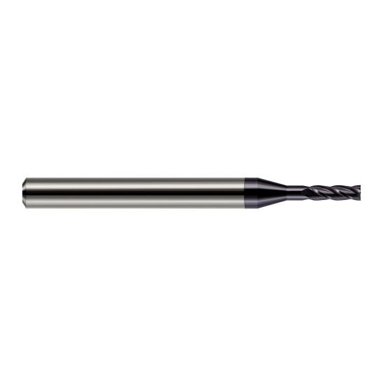 Harvey Tool 944616-C3 | 1/4" Diameter x 1/4" Shank x 3/4" LOC x 2-1/2" OAL 2FL AlTiN Coated Carbide Square End Mill