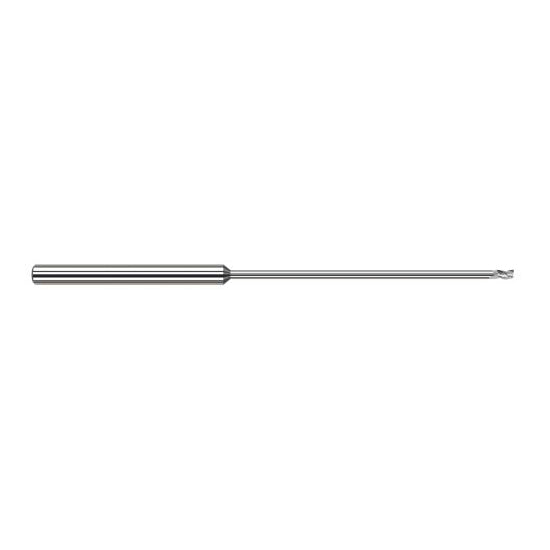 Harvey Tool 972047 | 3/64" Diameter x 1/8" Shank x LOC x 2-1/2" OAL 3FL Uncoated Carbide Square End Mill
