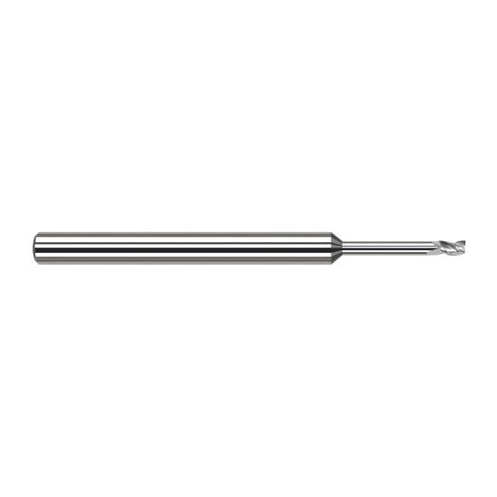 Harvey Tool 34712 | 3/16" Diameter x 3/16" Shank x 9/32" LOC x 3" OAL 3FL Uncoated Carbide Square End Mill