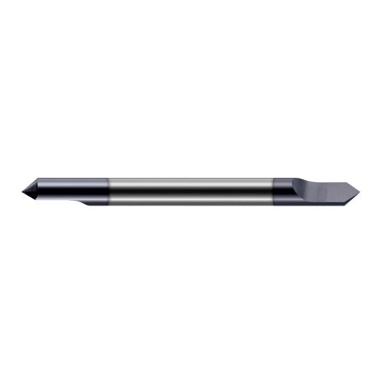 Harvey Tool 855008-C3 | 50 Degree Point Angle 1/8" Shank x 0.1340" LOC x 2" OAL AlTiN Coated Solid Carbide Sharp Point Engraving Cutter