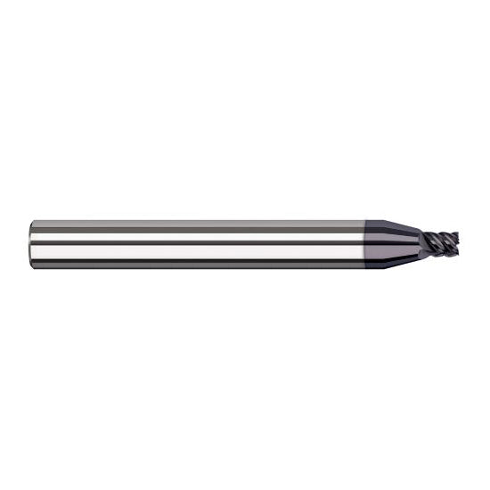 Harvey Tool 960112-C6 | 3/16" Diameter x 3/16" Shank x 0.2850" LOC x 2" OAL 7FL AlTiN Nano Coated Carbide Single End Mill for Exotic Alloys