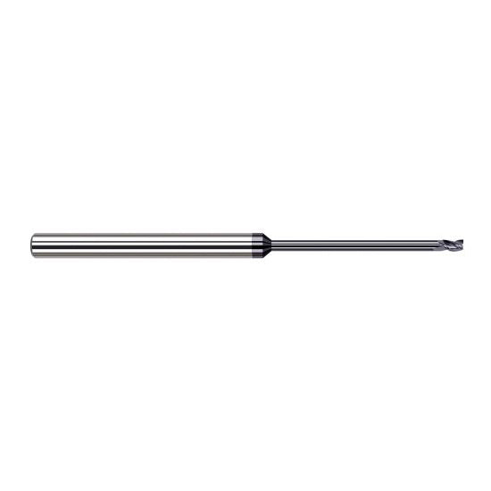 Harvey Tool 851531-C6 | 1/32" Diameter x 1/8" Shank x 3/64" LOC x 2-1/2" OAL 3FL AlTiN Nano Coated Carbide Single End Mill for Exotic Alloys