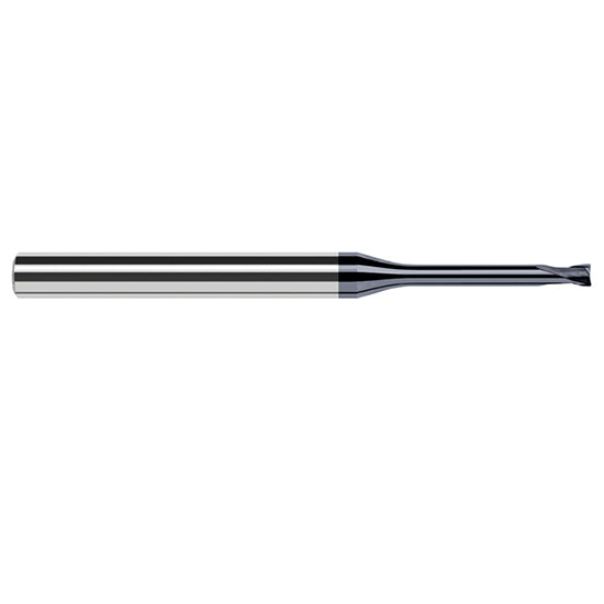 Harvey Tool 938812-C6 | 3/16" Diameter x 1/4" Shank x 0.1500" LOC x 2-1/2" OAL 1/64" Radius AlTiN Nano Coated Carbide Corner Radius & Corner Chamfer End Mil