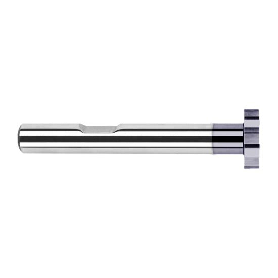 Harvey Tool 961040-C3 | 7/8" Diameter x 3/32" Cutting Width x 1/2" Shank AlTiN Coated Carbide Straight Tooth Keyseat Cutter