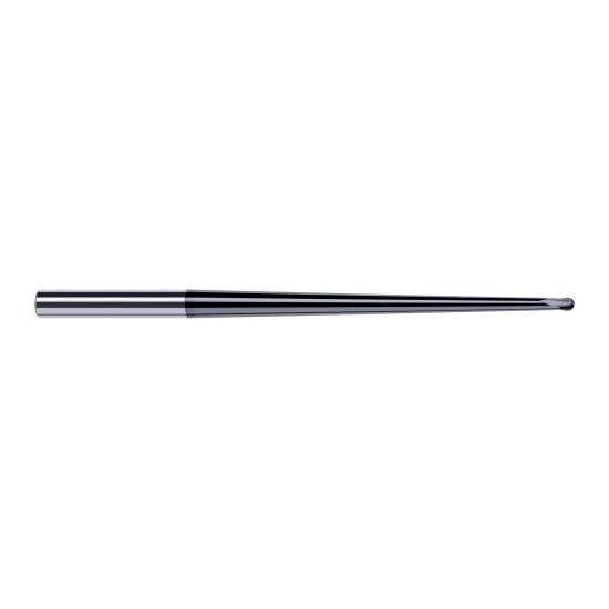 Harvey Tool 927543-C6 | 1/16" Diameter x 3/16" Shank x 0.0500" LOC x 2" OAL 2FL AlTiN Nano Coated Carbide Ball End Mill