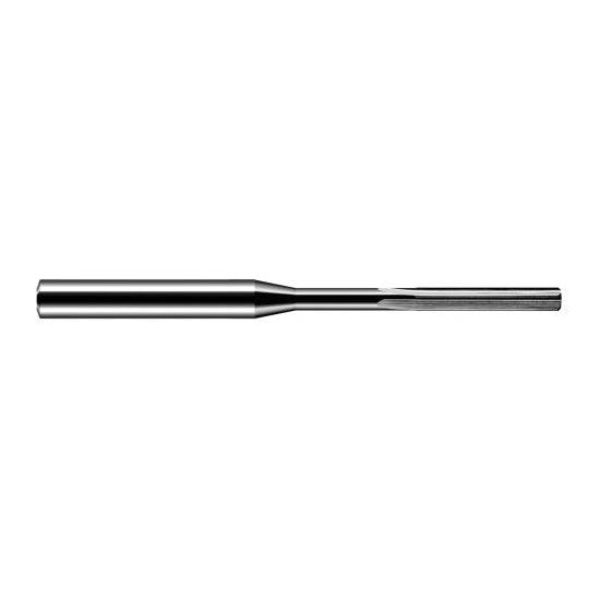 Harvey Tool RSB0810 | 0.0810" 4FL Straight Flute Reduced Shank Uncoated Solid Carbide Chucking Reamer
