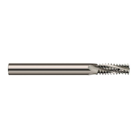 Harvey Tool 70132 | 7/8-9 Thread 0.6200" Cutting Diameter 4FL Uncoated Carbide Helical Flute Thread Mill
