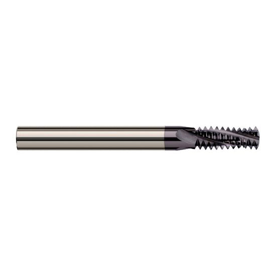 Harvey Tool 836776-C6 | 7/16-20 Thread 0.3350" Cutting Diameter 4FL AlTiN Nano Coated Carbide Helical Flute Thread Mill