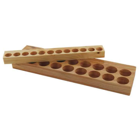 Techniks 04296 | 12-Hole ER50 Wooden Collet Holding Tray