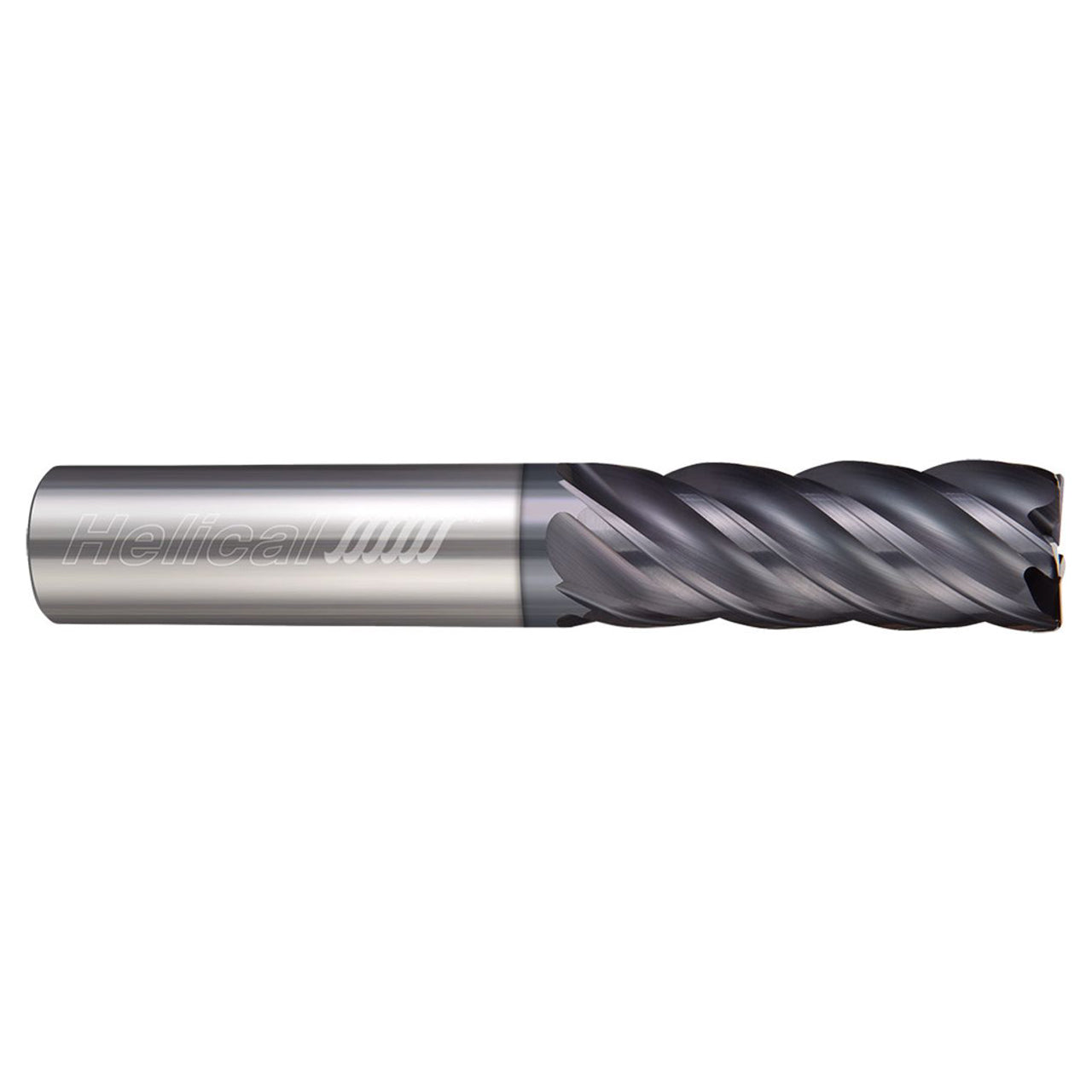 Helical Solutions 88275 | HEV-5 0.3750" Diameter x 0.3750" Shank x 3.0000" OAL x 0.0400" Radius 5 Flute Aplus Coated Corner Radius End Mill