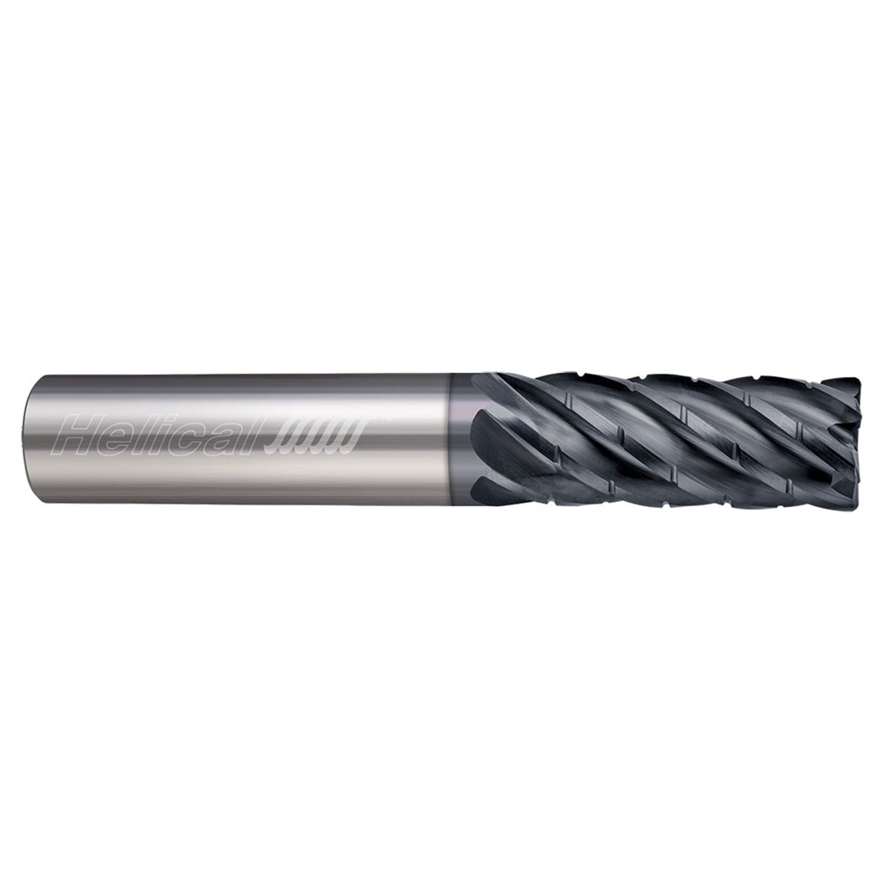 Helical Solutions 88523 | HEV-C-6 0.3750" Diameter x 0.3750" Shank x 3.5000" OAL x 0.0600" Radius 6 Flute Aplus Coated Corner Radius End Mill