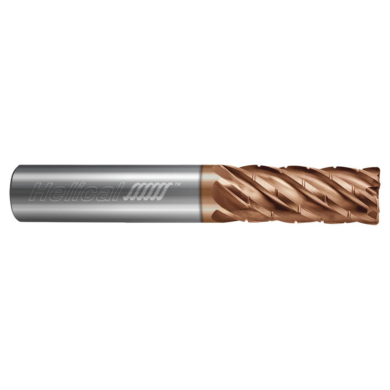 Helical Solutions 88544 | HEV-C-6 0.7500" Diameter x 0.7500" Shank x 6.0000" OAL x 0.0600" Radius 6 Flute Tplus Coated Corner Radius End Mill