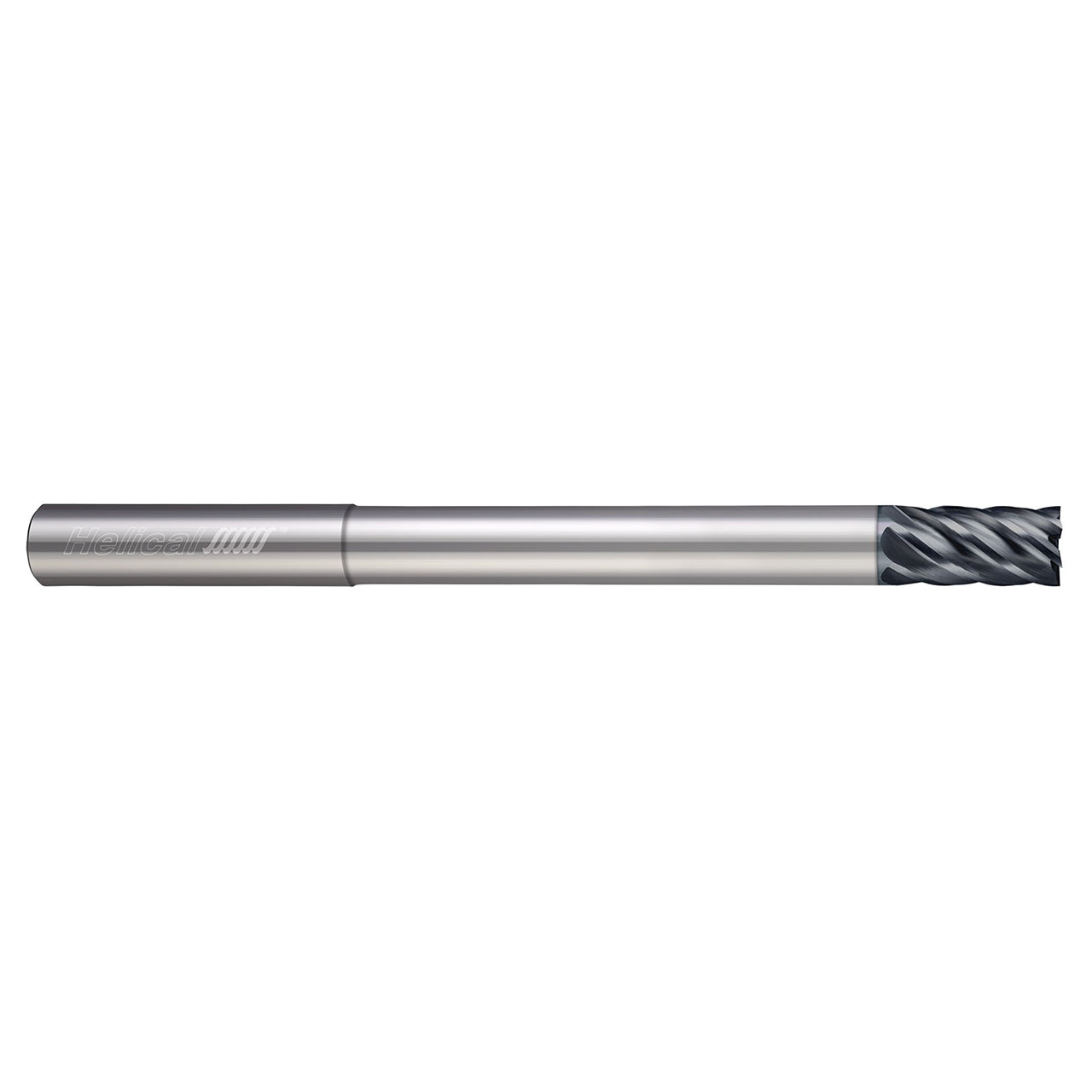 Helical Solutions 88596 | HEV-RN-6 0.3750" Diameter x 0.3750" Shank x 6.0000" OAL x 0.5000" LOC 6 Flute Aplus Coated Square End Mill