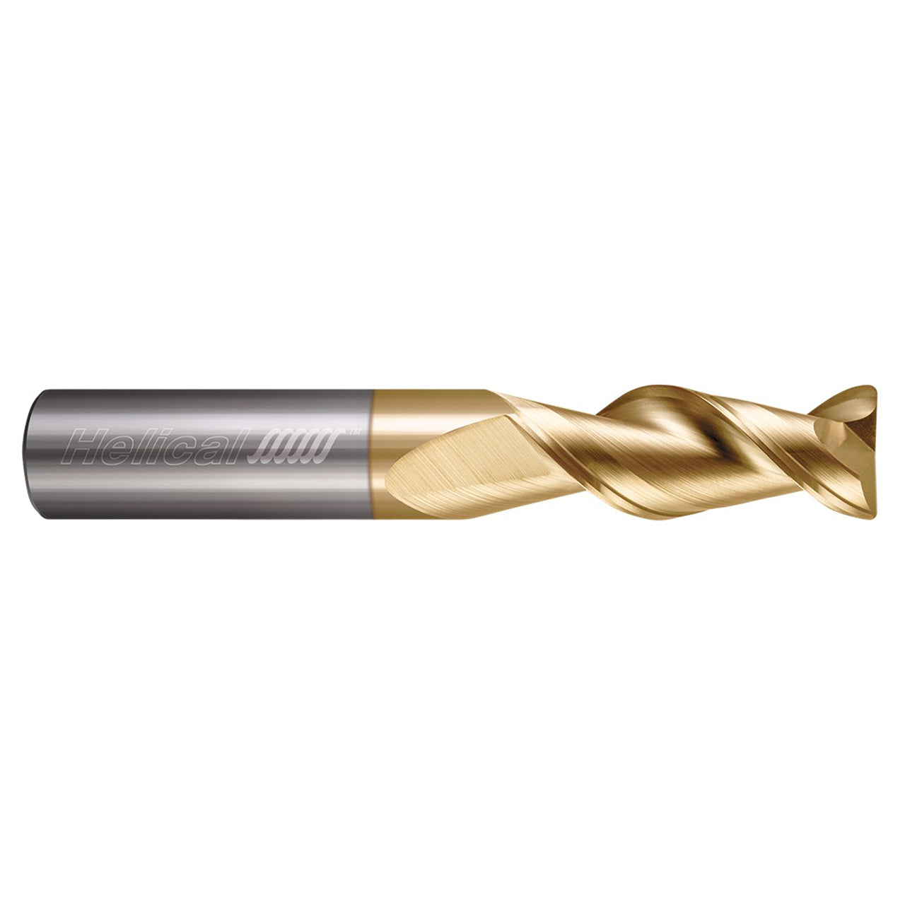 Helical Solutions 88732 | H45AL-2 0.1875" Diameter x 0.1875" Shank x 2.5000" OAL x 0.0300" Radius 2 Flute Zplus Coated Corner Radius End Mill