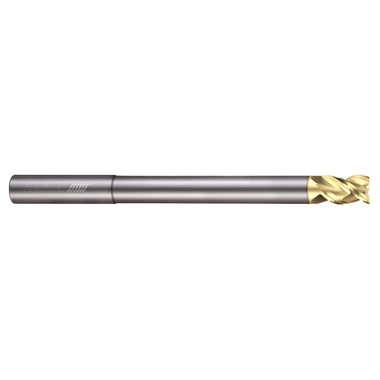 Helical Solutions 88800 | H45AL-RN-3 0.1875" Diameter x 0.1875" Shank x 3.0000" OAL x 0.2187" LOC 3 Flute Zplus Coated Square End Mill