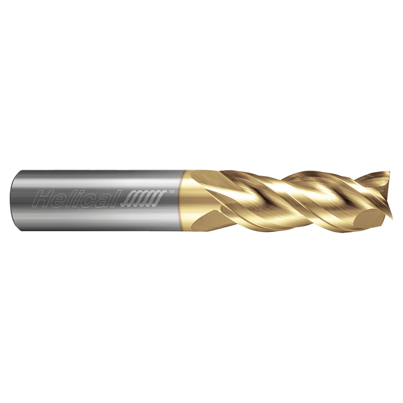 Helical Solutions 88879 | H40ALV-3 0.0781" Diameter x 0.2500" Shank x 2.0000" OAL x 0.3750" LOC 3 Flute Uncoated Square End Mill