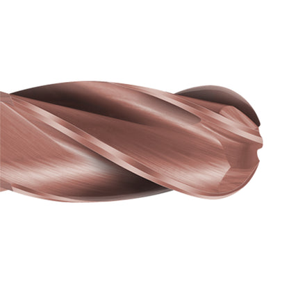 Colton Cutting Tools 61581 | Carbide End Mill 4 Ball End Standard CCT-1 Coated 1" Diameter x 1-1/2" LOC x 4" OAL
