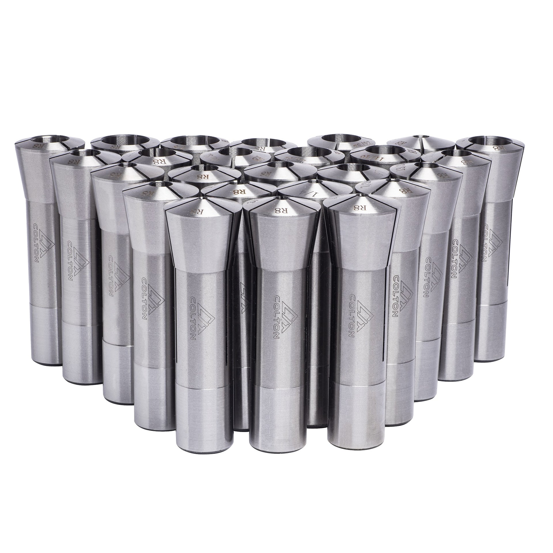 Shars 7/16" R8 Hardened Steel Round Collet - Precision Machining Tool, .0006" TIR