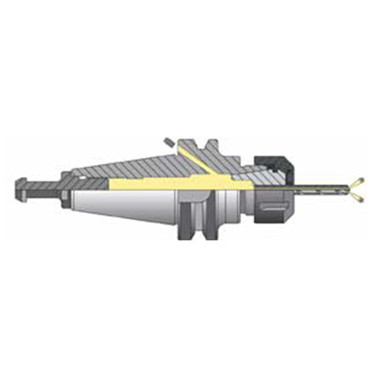 Techniks 22263F | CAT40 Taper x 2.500" Shank x 4" Length ER40 Steel Collet Chuck