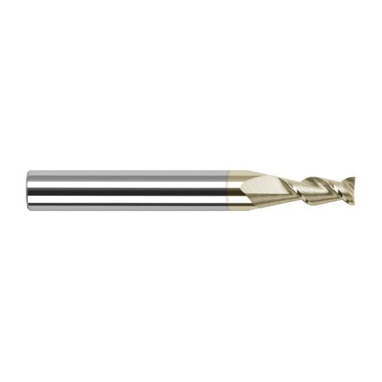 Harvey Tool 24180-C7 | 0.0800" Diameter x 1/8" Shank x 0.2400" LOC x 1-1/2" OAL 2FL ZrN Coated Carbide Single End Mill