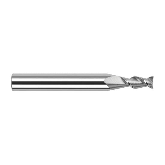 Harvey Tool 24202 | 7/64" Diameter x 1/8" Shank x 0.3270" LOC x 1-1/2" OAL 2FL Uncoated Carbide Single End Mill