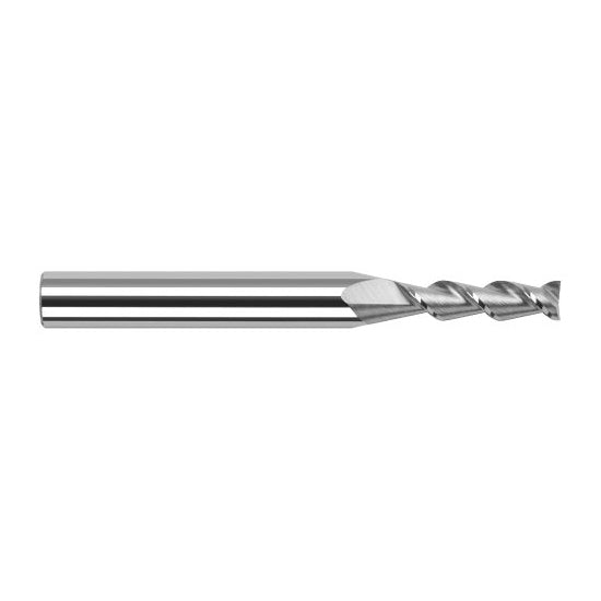 Harvey Tool 932060 | 0.0600" Diameter x 1/8" Shank x 5/16" LOC x 2-1/2" OAL 2FL Uncoated Carbide Single End Mill