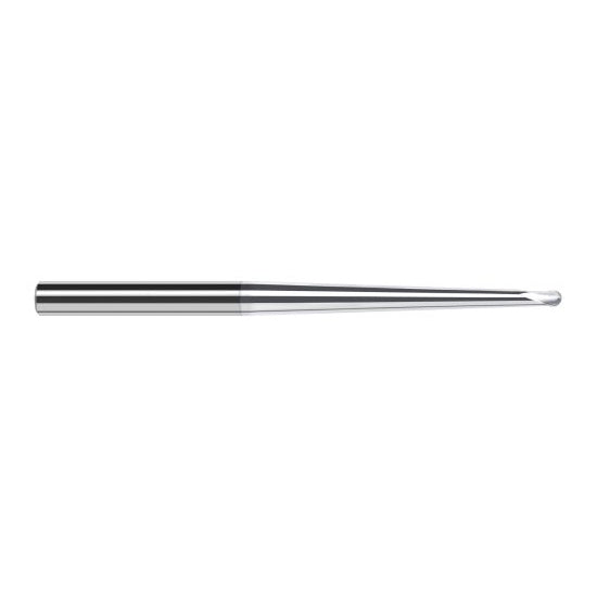 Harvey Tool 997863-C8 | 5/64" Diameter x 3/16" Shank x 1/16" LOC x 2" OAL 2FL TiB2 Coated Carbide Ball End Mill