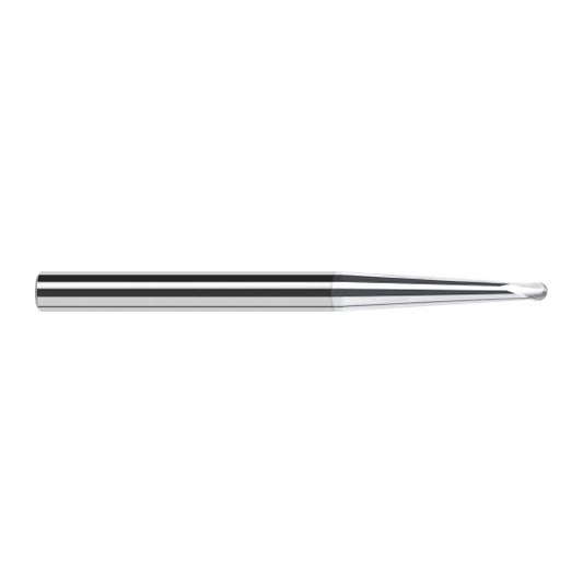 Harvey Tool 996692-C8 | 1/4" Diameter x 3/8" Shank x 0.2000" LOC x 2-1/2" OAL 2FL TiB2 Coated Carbide Ball End Mill